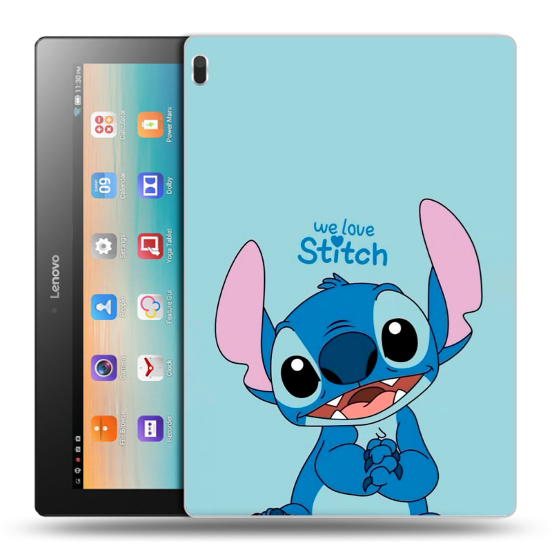 Силиконовый чехол на Lenovo Tab 4 10 с принтом Лило и Стич Силиконовый чехол на Lenovo Tab 4 10 с принтом Лило и Стич