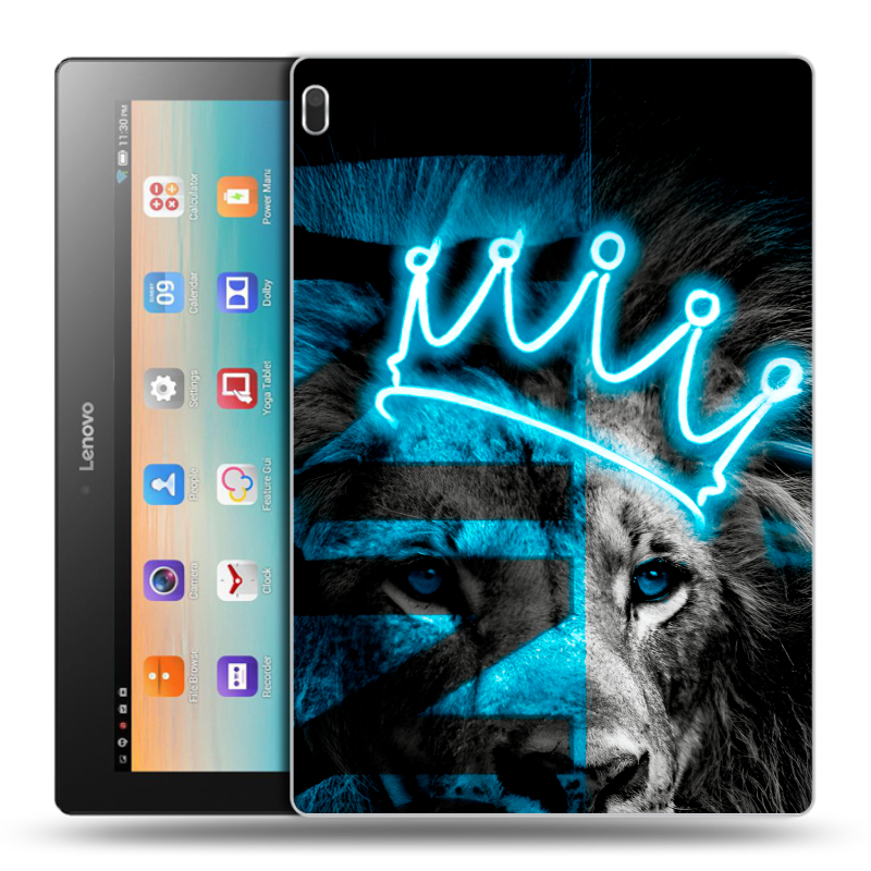 Силиконовый чехол на Lenovo Tab 4 10 с принтом Король лев Силиконовый чехол на Lenovo Tab 4 10 с принтом Король лев