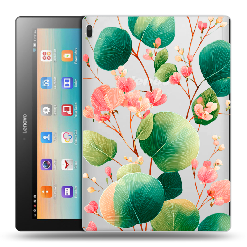 Силиконовый чехол на Lenovo Tab 4 10 с принтом женский Силиконовый чехол на Lenovo Tab 4 10 с принтом женский