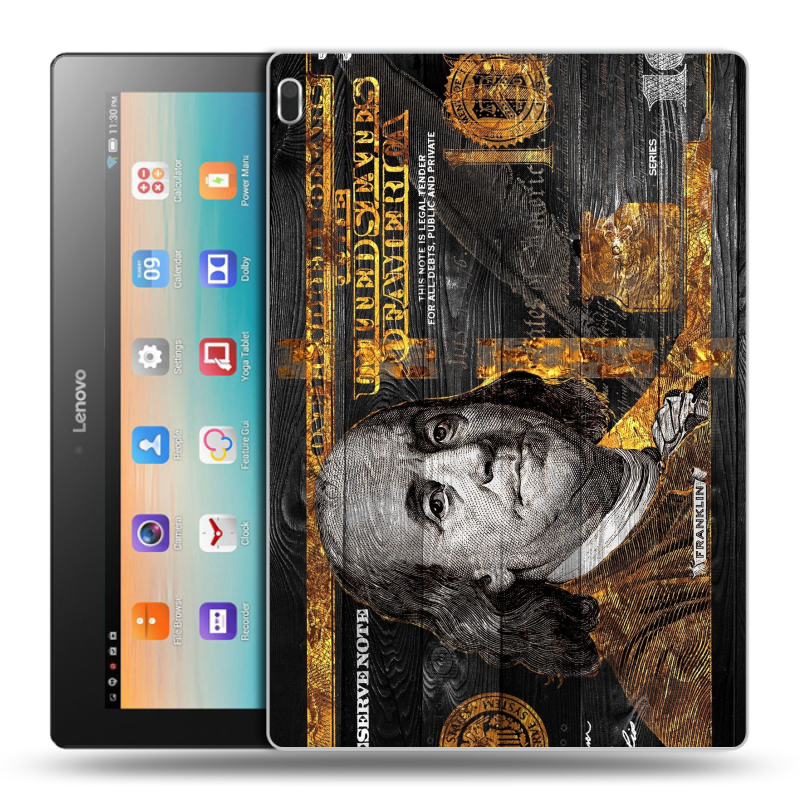 Силиконовый чехол на Lenovo Tab 4 10 с принтом Доллар деньги Силиконовый чехол на Lenovo Tab 4 10 с принтом Доллар деньги