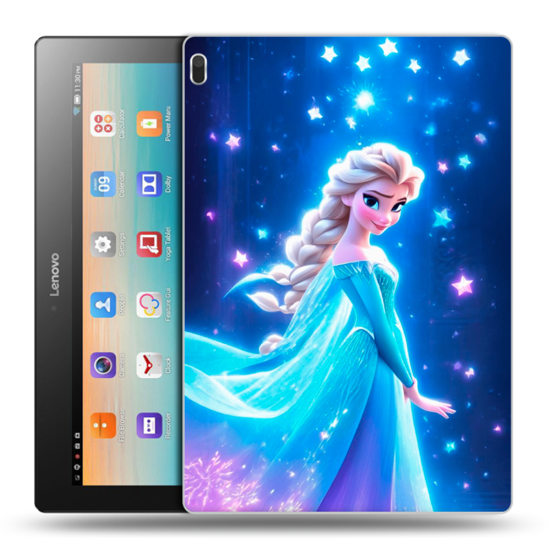 Силиконовый чехол на Lenovo Tab 4 10 с принтом Холодное сердце Frozen Силиконовый чехол на Lenovo Tab 4 10 с принтом Холодное сердце Frozen