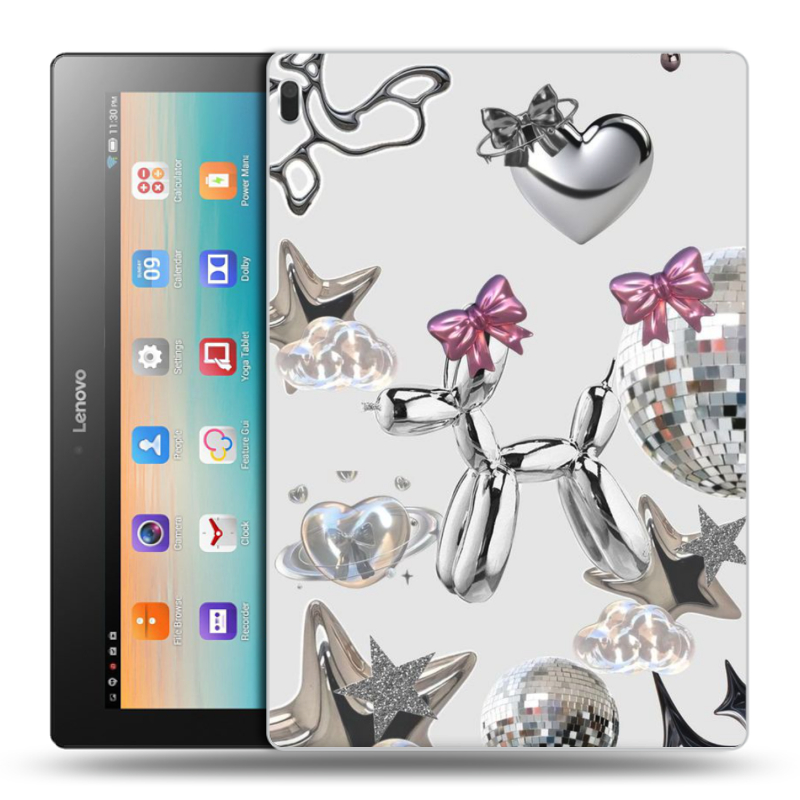 Силиконовый чехол на Lenovo Tab 4 10 с принтом Y2K Силиконовый чехол на Lenovo Tab 4 10 с принтом Y2K