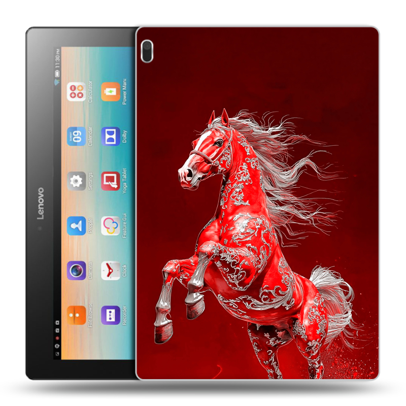 Силиконовый чехол на Lenovo Tab 4 10 с принтом Новый год Силиконовый чехол на Lenovo Tab 4 10 с принтом Новый год