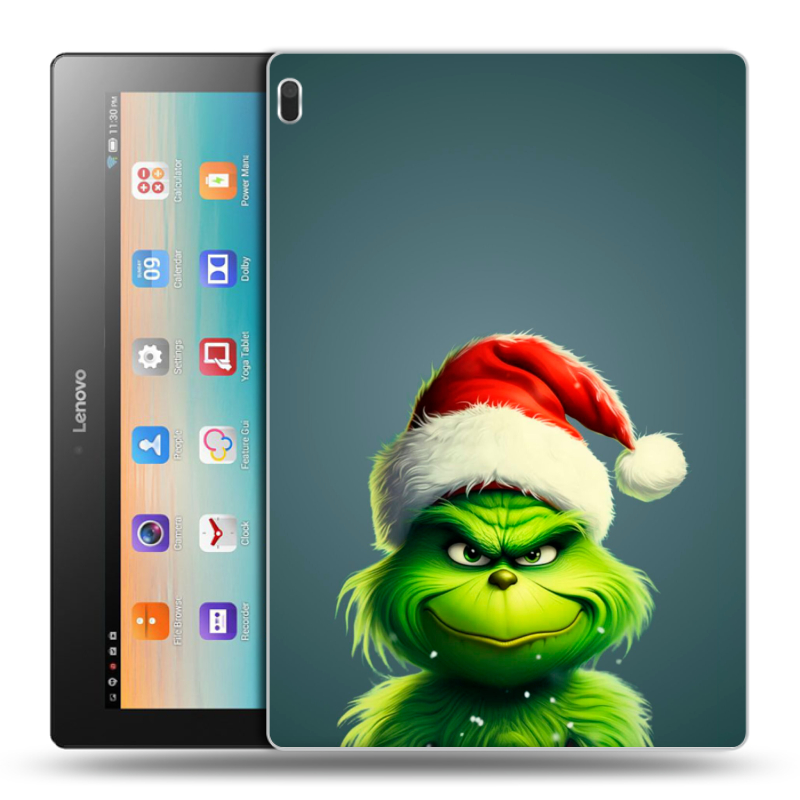 Силиконовый чехол на Lenovo Tab 4 10 с принтом Новый год Силиконовый чехол на Lenovo Tab 4 10 с принтом Новый год