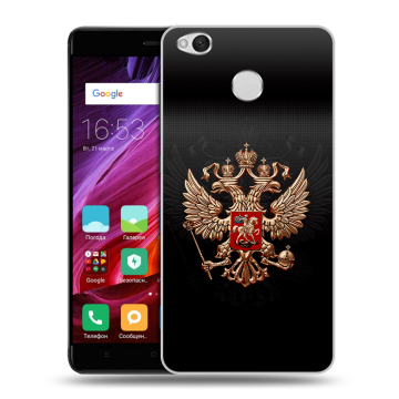 Силиконовый противоударный чехол на Xiaomi RedMi 4X с принтом Герб России Силиконовый противоударный чехол на Xiaomi RedMi 4X с принтом Герб России
