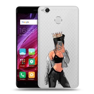 Силиконовый противоударный чехол на Xiaomi RedMi 4X с принтом Женские принты Силиконовый противоударный чехол на Xiaomi RedMi 4X с принтом Женские принты