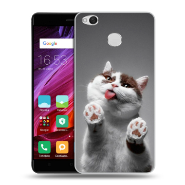 Силиконовый противоударный чехол на Xiaomi RedMi 4X с принтом Коты