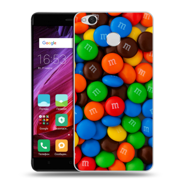 Силиконовый противоударный чехол на Xiaomi RedMi 4X с принтом Конфеты