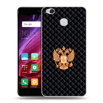 Силиконовый противоударный чехол на Xiaomi RedMi 4X с принтом Герб России принт