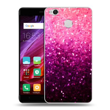 Силиконовый противоударный чехол на Xiaomi RedMi 4X с принтом Блестки Силиконовый противоударный чехол на Xiaomi RedMi 4X с принтом Блестки