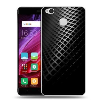 Силиконовый противоударный чехол на Xiaomi RedMi 4X с принтом Текстура металла