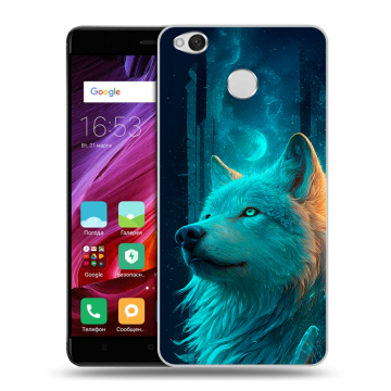 Силиконовый противоударный чехол на Xiaomi RedMi 4X с принтом бабочки саккура