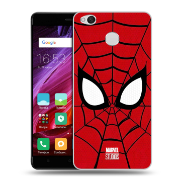 Силиконовый противоударный чехол на Xiaomi RedMi 4X с принтом человек паук spiderman Силиконовый противоударный чехол на Xiaomi RedMi 4X с принтом человек паук spiderman