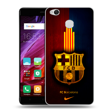 Силиконовый противоударный чехол на Xiaomi RedMi 4X с принтом Барселона Barcelona