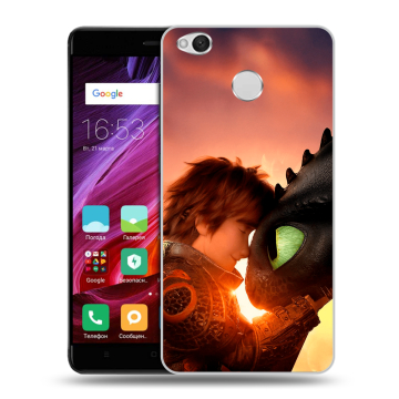 Силиконовый противоударный чехол на Xiaomi RedMi 4X с принтом Как приручить дракона