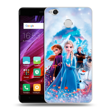 Силиконовый противоударный чехол на Xiaomi RedMi 4X с принтом Холодное сердце Frozen Силиконовый противоударный чехол на Xiaomi RedMi 4X с принтом Холодное сердце Frozen