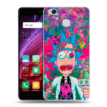Силиконовый противоударный чехол на Xiaomi RedMi 4X с принтом Рик и Морти Rick Morty Силиконовый противоударный чехол на Xiaomi RedMi 4X с принтом Рик и Морти Rick Morty