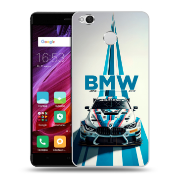 Силиконовый противоударный чехол на Xiaomi RedMi 4X с принтом БМВ BMW Силиконовый противоударный чехол на Xiaomi RedMi 4X с принтом БМВ BMW