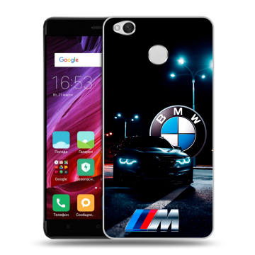 Силиконовый противоударный чехол на Xiaomi RedMi 4X с принтом БМВ BMW Силиконовый противоударный чехол на Xiaomi RedMi 4X с принтом БМВ BMW