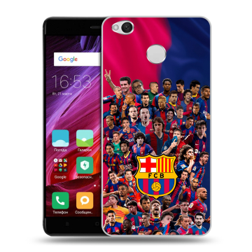 Силиконовый противоударный чехол на Xiaomi RedMi 4X с принтом Барселона Barcelona