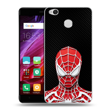 Силиконовый противоударный чехол на Xiaomi RedMi 4X с принтом человек паук spiderman
