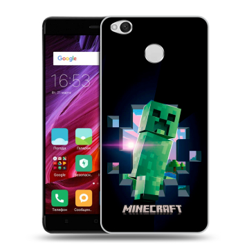 Силиконовый противоударный чехол на Xiaomi RedMi 4X с принтом Майнкрафт Minecraft Силиконовый противоударный чехол на Xiaomi RedMi 4X с принтом Майнкрафт Minecraft