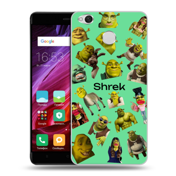 Силиконовый противоударный чехол на Xiaomi RedMi 4X с принтом Шрек Shrek
