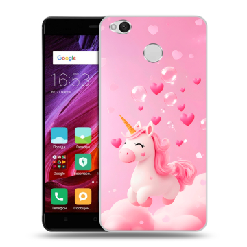 Силиконовый противоударный чехол на Xiaomi RedMi 4X с принтом Единорог