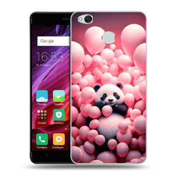 Силиконовый противоударный чехол на Xiaomi RedMi 4X с принтом Панда