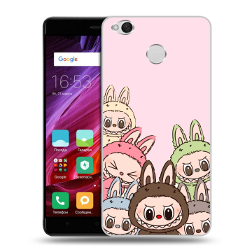 Силиконовый противоударный чехол на Xiaomi RedMi 4X с принтом Лабубу