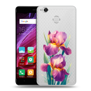 Силиконовый противоударный чехол на Xiaomi RedMi 4X с принтом Цветы орхидеи