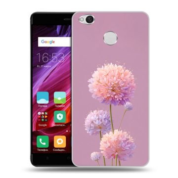 Силиконовый противоударный чехол на Xiaomi RedMi 4X с принтом Цветы