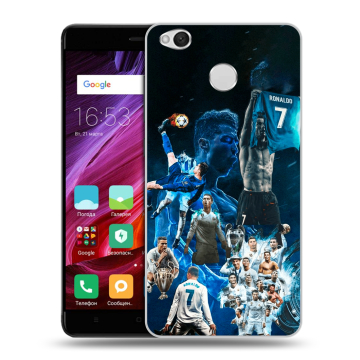 Силиконовый противоударный чехол на Xiaomi RedMi 4X с принтом Реал Роналдо Силиконовый противоударный чехол на Xiaomi RedMi 4X с принтом Реал Роналдо