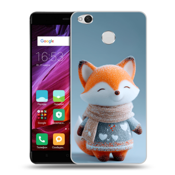 Силиконовый противоударный чехол на Xiaomi RedMi 4X с принтом Лиса