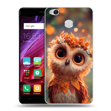 Силиконовый противоударный чехол на Xiaomi RedMi 4X с принтом Милая сова