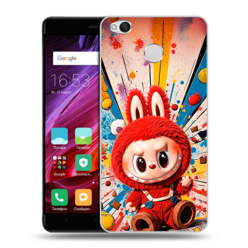 Силиконовый противоударный чехол на Xiaomi RedMi 4X с принтом Labubu Лабубу Силиконовый противоударный чехол на Xiaomi RedMi 4X с принтом Labubu Лабубу