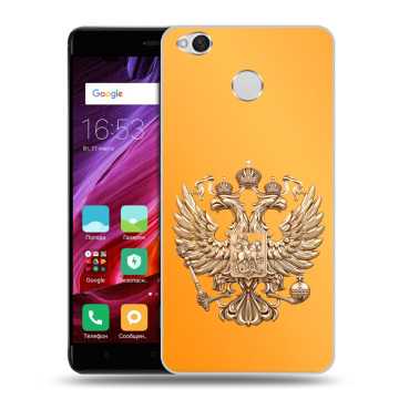 Силиконовый противоударный чехол на Xiaomi RedMi 4X с принтом Герб Флаг России