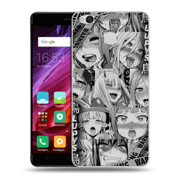 Силиконовый противоударный чехол на Xiaomi RedMi 4X с принтом Ahegao Ахегао Аниме
