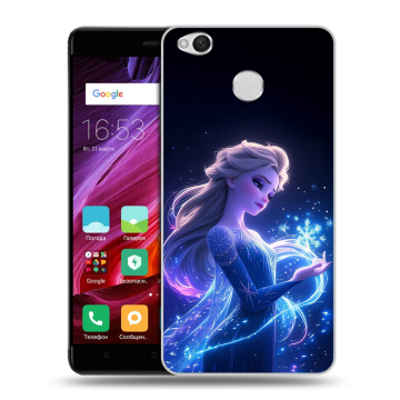 Силиконовый противоударный чехол на Xiaomi RedMi 4X с принтом Холодное сердце Frozen Силиконовый противоударный чехол на Xiaomi RedMi 4X с принтом Холодное сердце Frozen