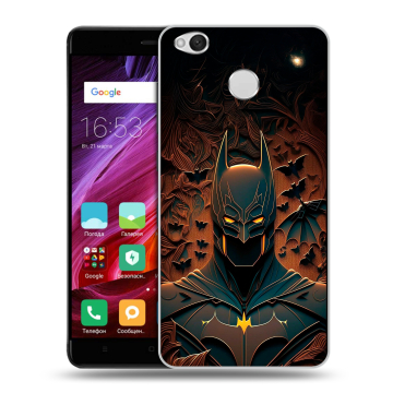 Силиконовый противоударный чехол на Xiaomi RedMi 4X с принтом Batman Бэтмен