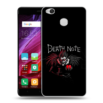 Силиконовый противоударный чехол на Xiaomi RedMi 4X с принтом Death note Тетрадь смерти Силиконовый противоударный чехол на Xiaomi RedMi 4X с принтом Death note Тетрадь смерти