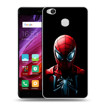 Силиконовый противоударный чехол на Xiaomi RedMi 4X с принтом Spiderman Человек паук