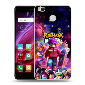 Силиконовый противоударный чехол на Xiaomi RedMi 4X с принтом Roblox Роблокс Силиконовый противоударный чехол на Xiaomi RedMi 4X с принтом Roblox Роблокс