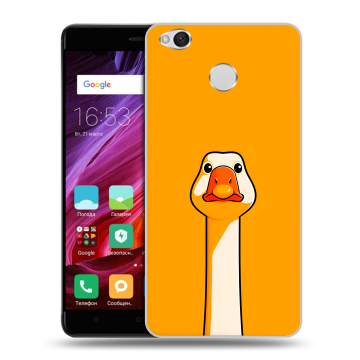 Силиконовый противоударный чехол на Xiaomi RedMi 4X с принтом Смешная утка