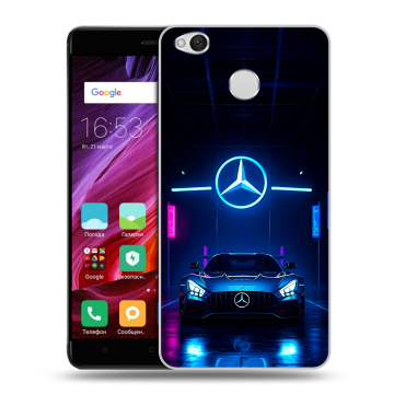 Силиконовый противоударный чехол на Xiaomi RedMi 4X с принтом Mercedes Мерседес Силиконовый противоударный чехол на Xiaomi RedMi 4X с принтом Mercedes Мерседес