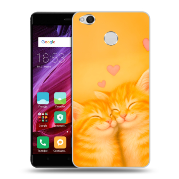 Силиконовый противоударный чехол на Xiaomi RedMi 4X с принтом Милые котята Силиконовый противоударный чехол на Xiaomi RedMi 4X с принтом Милые котята
