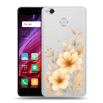 Силиконовый противоударный чехол на Xiaomi RedMi 4X с принтом для девушки
