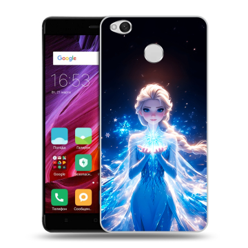 Силиконовый противоударный чехол на Xiaomi RedMi 4X с принтом Холодное сердце Frozen Силиконовый противоударный чехол на Xiaomi RedMi 4X с принтом Холодное сердце Frozen