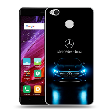 Силиконовый противоударный чехол на Xiaomi RedMi 4X с принтом Mercedes Мерседес