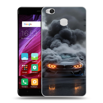 Силиконовый противоударный чехол на Xiaomi RedMi 4X с принтом BMW БМВ Силиконовый противоударный чехол на Xiaomi RedMi 4X с принтом BMW БМВ